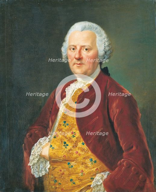 Portrait of Johann Maximilian von Holzhausen, 1758. Creator: Johann Georg Ziesenis.