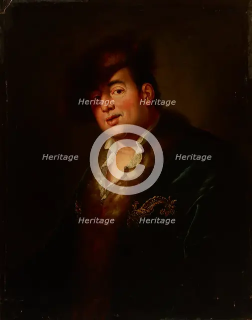 Portrait of Johann Melchior Dinglinger (1664-1731), 3rd quarter of 17th century. Creator: Antoine Pesne.
