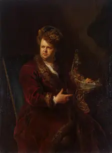 Portrait of Johann Melchior Dinglinger, 1721. Creator: Antoine Pesne
