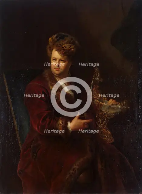 Portrait of Johann Melchior Dinglinger, 1721. Creator: Antoine Pesne.
