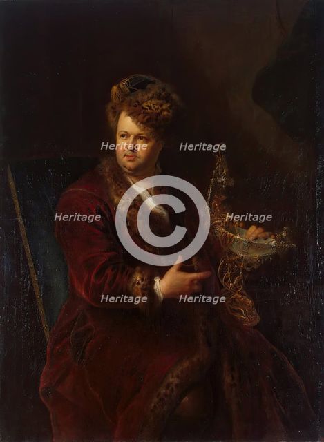 Portrait of Johann Melchior Dinglinger, 1721. Creator: Antoine Pesne.
