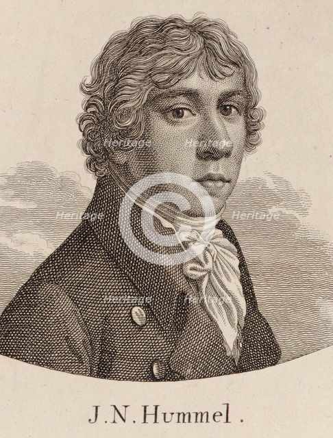 Portrait of Johann Nepomuk Hummel (1778-1837). Creator: Anonymous.
