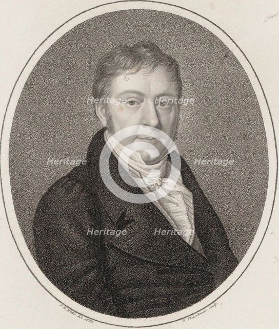 Portrait of Johann Nepomuk Hummel (1778-1837). Creator: Fleischmann, Friedrich (1791-1834).