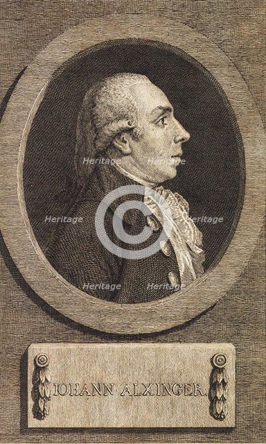 Portrait of Johann Baptist Edler von Alxinger (1755-1797), 1780.