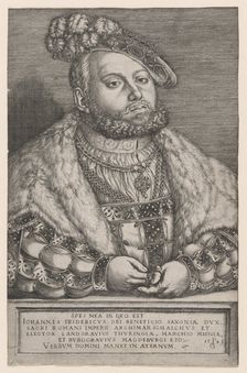 Portrait of Johann Friedrich the Magnanimous, Elector of Saxony, 1543. Creator: Georg Pencz