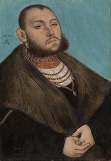 Portrait of Johann Friedrich I, the Magnanimous, Elector of Saxony, 1533. Creator: Lucas Cranach the Elder