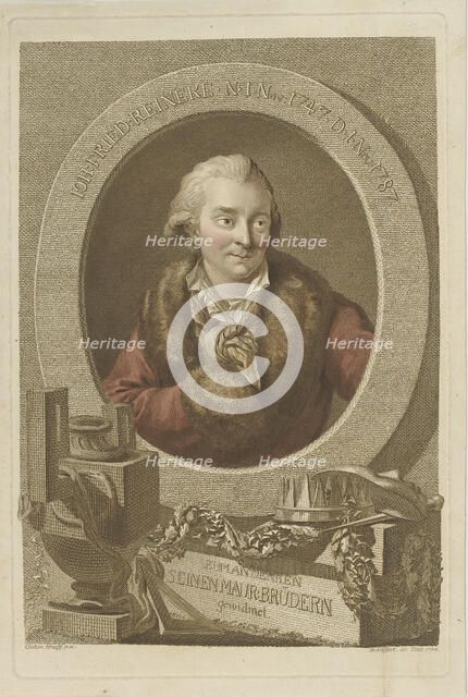 Portrait of Johann Friedrich Reinecke (1745-1787) , 1788. Creator: Seyffert, Johann Gottlob (1760-1824).