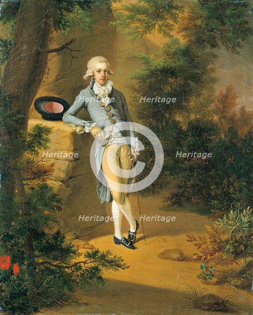 Portrait of Johann Georg von Holzhausen, 1789. Creators: Georg Karl Urlaub, Johann Georg von Holzhausen.