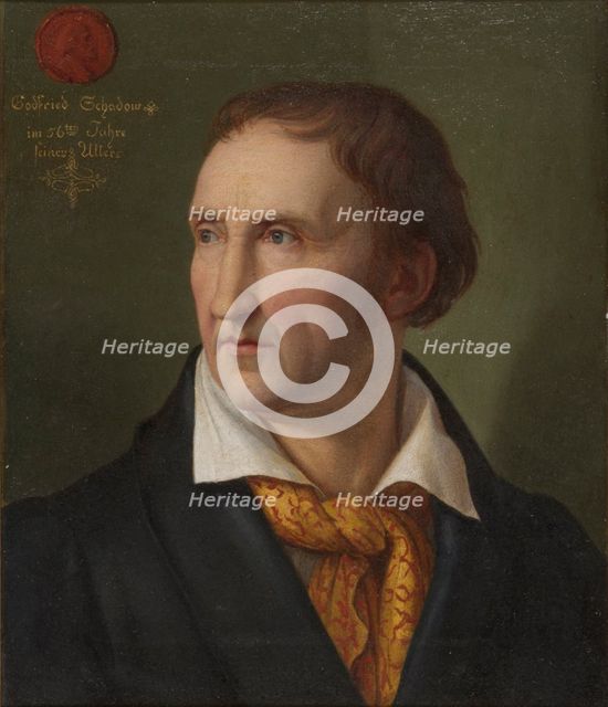 Portrait of Johann Gottfried Schadow (1764-1850), 1819. Creator: Schadow, Friedrich Wilhelm, von (1788-1862).