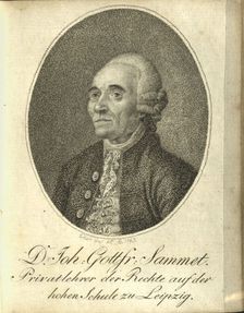 Portrait of Johann Gottfried Sammet (1719-1796) , 1794