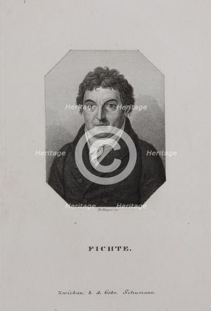 Portrait of Johann Gottlieb Fichte (1762-1814), 1810s.