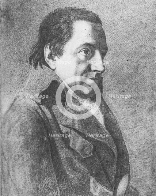 Portrait of Johann Gottlieb Fichte (1762-1814), c. 1800. Artist: Bury, Friedrich (1763-1823)