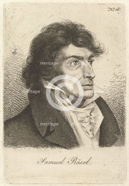 Portrait of Johann Gottlieb Samuel Rösel. Creator: Ludwig Emil Grimm.