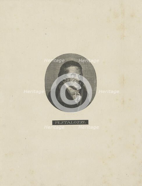 Portrait of Johann Heinrich Pestalozzi (1746-1827) , c. 1830. Creator: Anonymous.