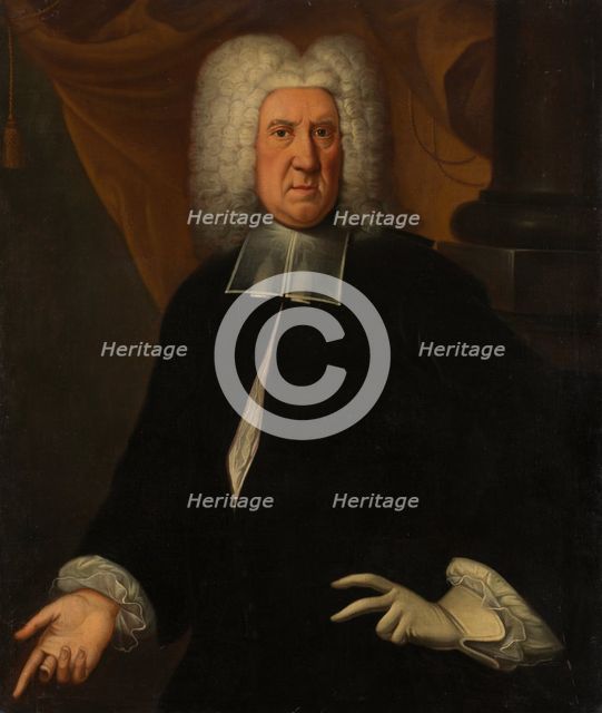 Portrait of Johann Hieronymus von Holzhausen (1674-1736), 1725-1730. Creators: Franz Lippold, Workshop of Franz Lippold.