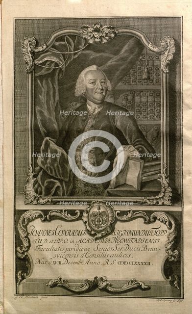 Portrait of Johann Konrad Sigismund Topp (1692-1757) , 1756.