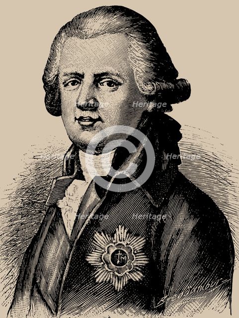 Portrait of Johann Ludwig Graf von Cobenzl (1753-1809). Creator: Brend'amour, Richard (1831-1915).