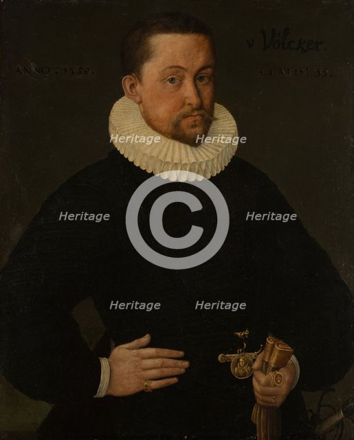 Portrait of Johann Philipp Völker, 1588. Creator: Middle-Rhenish Master of 1589.