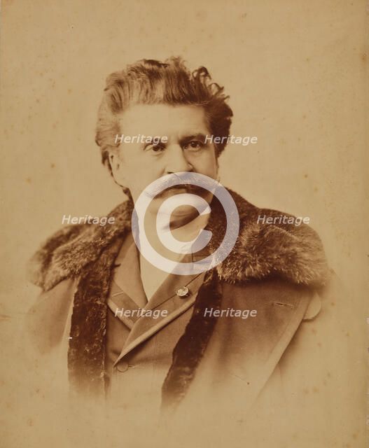 Portrait of Johann Strauss (1825-1899), c.1890. Creator: Angerer, Victor (1839-1894).