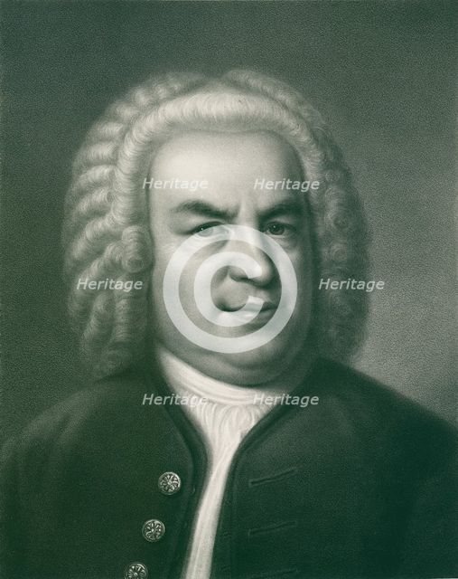 Portrait of Johann Sebastian Bach, 1860s.