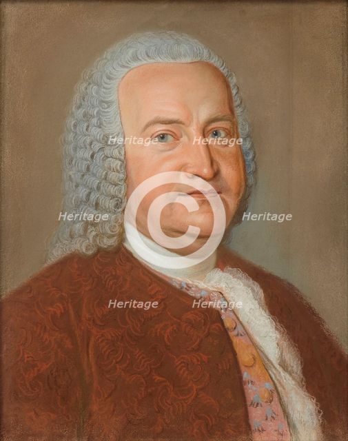 Portrait of Johann Sebastian Bach, ca 1730.
