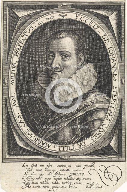 Portrait of Johann Tserclaes, Count of Tilly. Artist: Passe, Crispijn van de, the Elder (1564-1637)