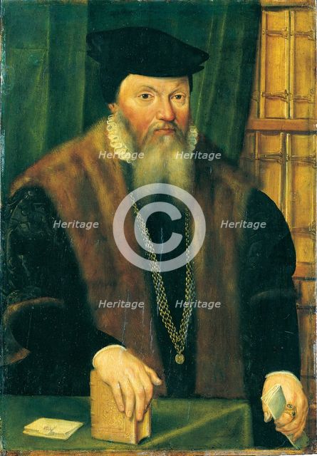 Portrait of Johann von Fichard, 1568-1570. Creator: Unknown.