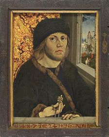 Portrait of Johann von Rückingen (?) (recto), 1487. Creator: Wolfgang Beurer
