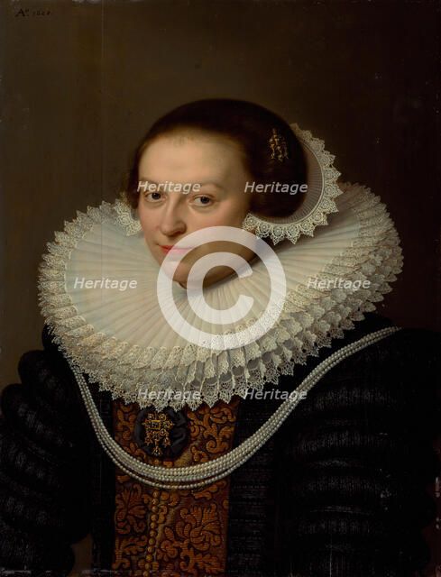 Portrait of Johanna Visscher (1604-1676), 1628. Creator: Bailly; David (1584-1657).