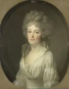 Portrait of Johanna Ferdinanda van Collen, Wife of Salomon Rendorp, 1793. Creator: Friedrich Tischbein