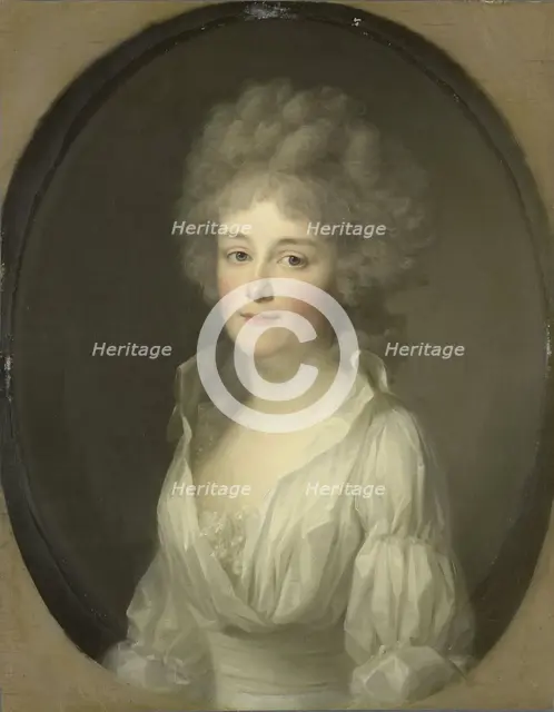 Portrait of Johanna Ferdinanda van Collen, Wife of Salomon Rendorp, 1793. Creator: Friedrich Tischbein.