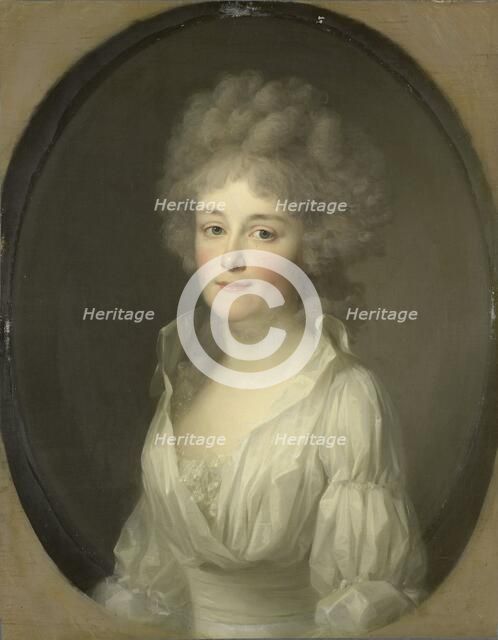 Portrait of Johanna Ferdinanda van Collen, Wife of Salomon Rendorp, 1793. Creator: Friedrich Tischbein.