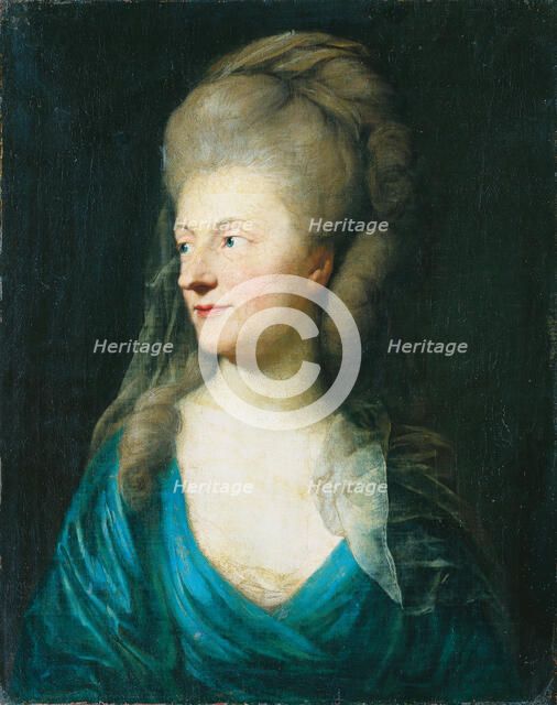 Portrait of Johanna Henriette Louise Countess of Bestucheff-Rumin, née von Carlowitz, 1770-9. Creator: Anton Graff.
