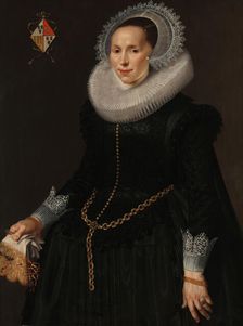 Portrait of Johanna le Maire (c.1601-60), c.1622-c.1629. Creator: Nicolaes Eliasz Pickenoy