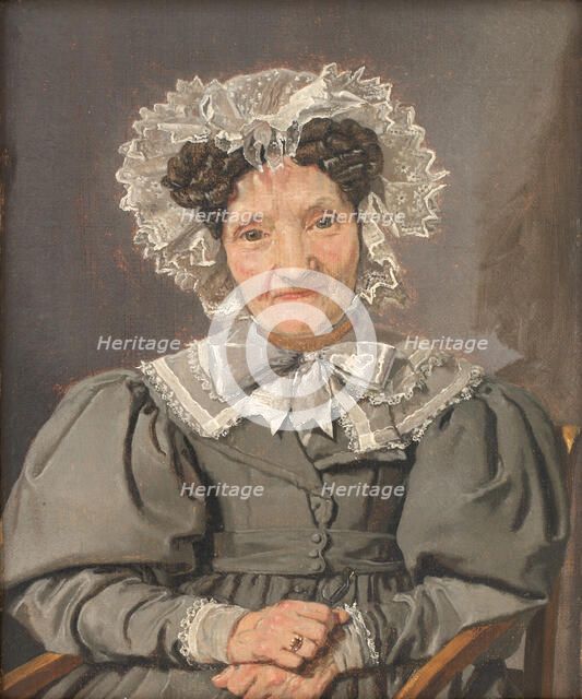 Portrait of Johanne Ployen, née Bachmann, 1834. Creator: Christen Købke.