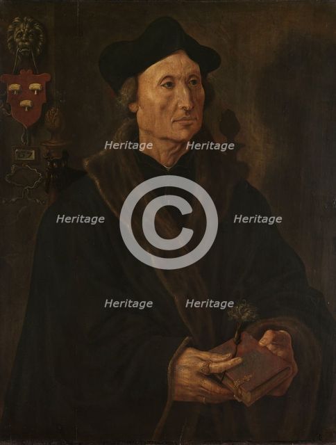 Portrait of Johannes Colmannus, Rector of the Convent of St. Agatha at Delft, c.1538-c.1540. Creator: Maerten van Heemskerck.