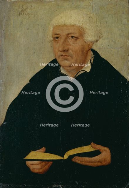 Portrait of Johannes Bugenhagen (1485-1558). Artist: Cranach, Lucas, the Elder (1472-1553)
