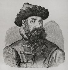 Portrait of Johannes Gutenberg, (c1399-1468), German inventor, 1877. Creator: Unknown