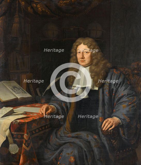 Portrait of Johannes Hudde (1628-1704), burgomaster of Amsterdam, 1686. Creator: Michiel van Musscher.