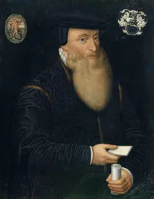 Portrait of Johannes Oporinus, 1580. Creator: Hans Bock the Elder