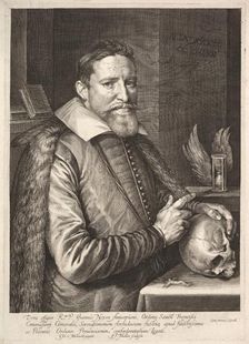 Portrait of Johannes Neyen, General of the Order of Franciscan Friars, Ambassador in Trier, 1608. Creator: Unknown
