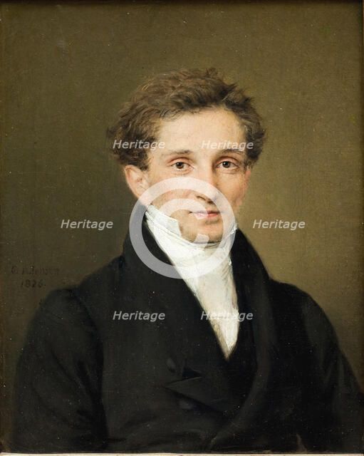 Portrait of Johannes Sobotker Hohlenberg;In charge of the Trading Station in Serampore..., 1826. Creator: Christian Albrecht Jensen.