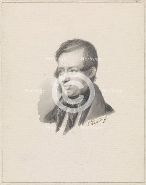 Portrait of Johannes Warnardus Bilders, 1841. Creator: Christiaen Kramm.