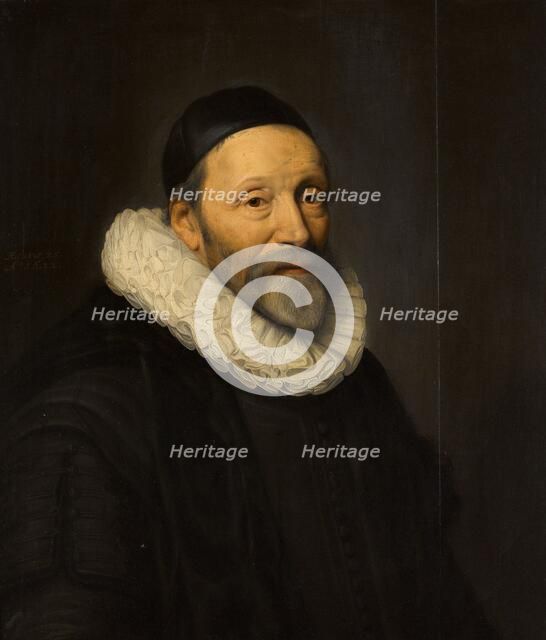 Portrait of Johannes Wtenbogaert (1557-1644), 1632. Creator: Workshop of Michiel Jansz van Mierevelt.