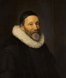 Portrait of Johannes Wtenbogaert (1557-1644), 1632. Creator: Workshop of Michiel Jansz van Mierevelt