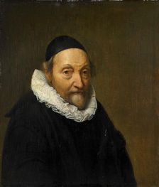 Portrait of Johannes Wtenbogaert (1557-1644), c.1640-c.1644. Creator: Anon