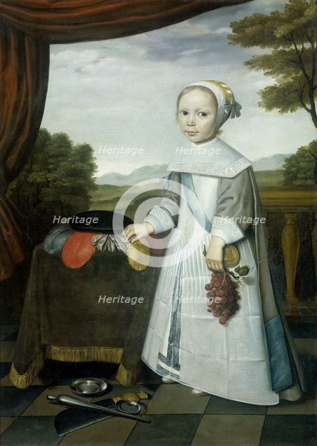 Portrait of Johannes van Rees (1662-1690/91), Half Brother of Elisabeth van Oosten, as a Child, 1663 Creator: Willem Jansz. Ploy.
