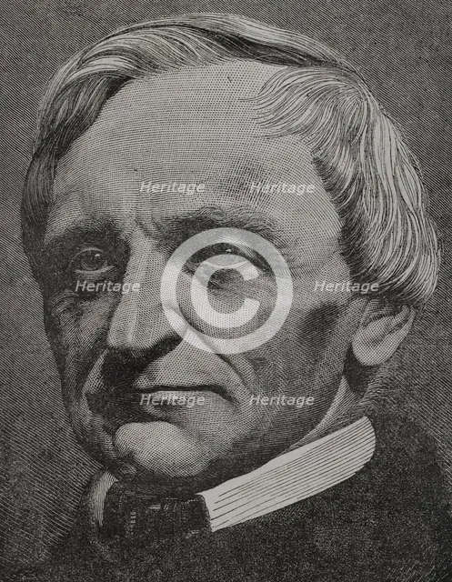 Portrait of John (1801-1873), King of Saxony (1854-1873), 1871. Creator: Unknown.
