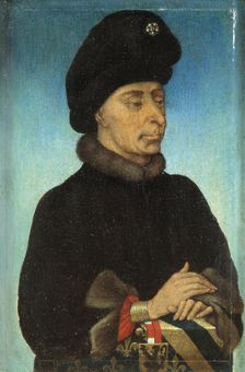 Portrait of John the Fearless, Duke of Burgundy, Mid of the 15th cen.. Artist: Netherlandish master