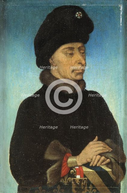 Portrait of John the Fearless, Duke of Burgundy, Mid of the 15th cen.. Artist: Netherlandish master  